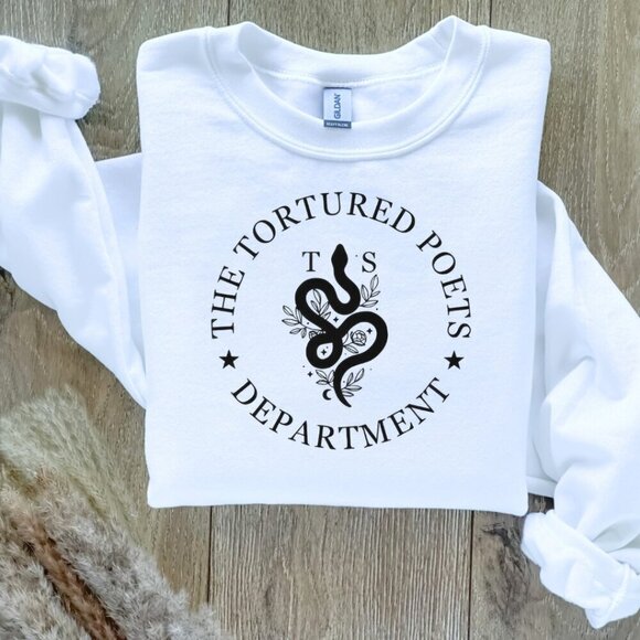 The Tortured Poets Department Taylor Swift Sweatshirt/Sweater - Picture 1 of 2